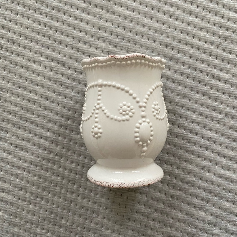 Lenox Bath French Perle Tumbler Cup for Brushes etc